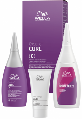 Набор для химической завивки для окрашенных и чувствительных волос (2023) Curl Conditioning CREATINE+ WAVE - 1 уп