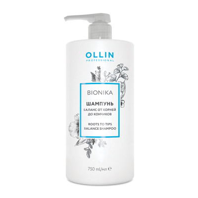 Шампунь баланс от корней до кончиков Roots To Tips Balance Shampoo BIONIKA - 750 мл