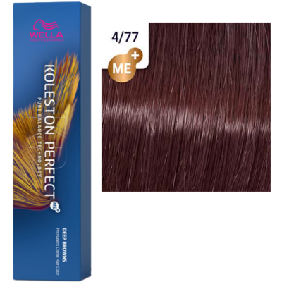 4/77 KOLESTON PERFECT крем-краска коричневый коричневый интенсивный - 60 мл
