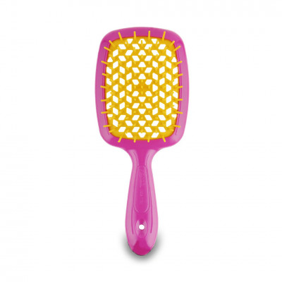 Щетка SuperBrush Small 17,5x7x3 см фуксия/желтый 296330 JANEKE
