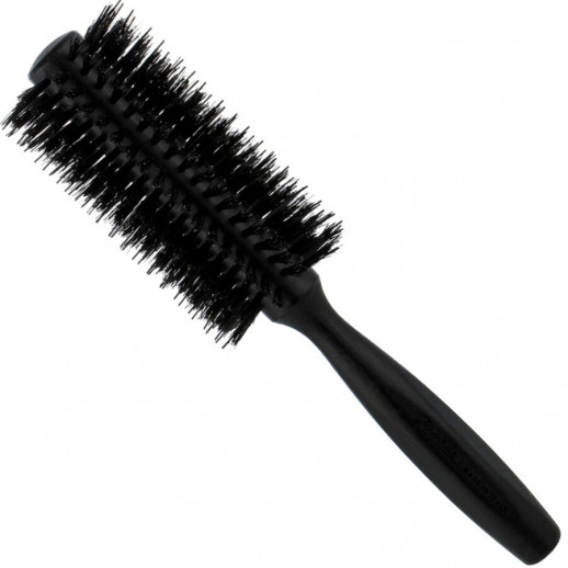 Щетка деревянная со щетиной и нейлоновыми шипами 22 см ф 35 мм черный JANEKE