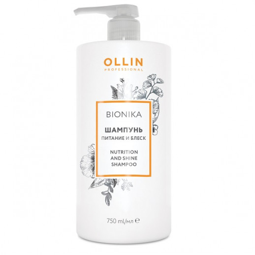 Шампунь "Питание и Блеск" BIONIKA - 750 мл