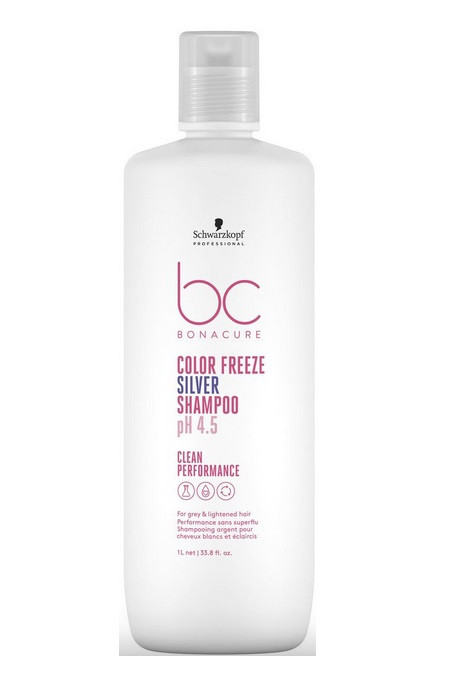 Шампунь нейтрализующий Clean Performance Color Freeze pH 4.5 Silver BONACURE - 1000 мл