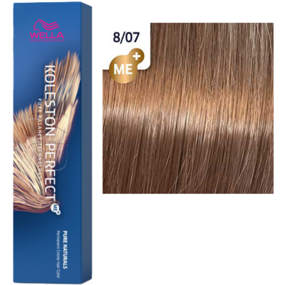 8/07 KOLESTON PERFECT крем-краска светлый блонд натуральный коричневый - 60 мл