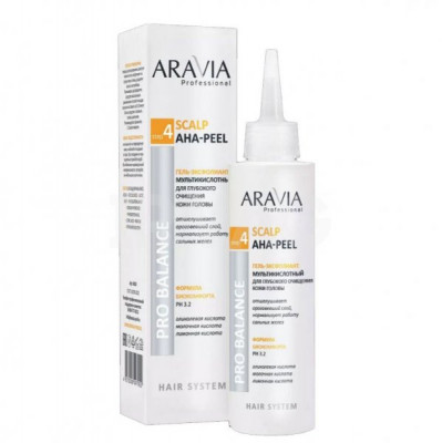 Гель-эксфолиант мультикислотный для глубокого очищения кожи головы Scalp AHA-Peel PRO BALANCE - 150 мл